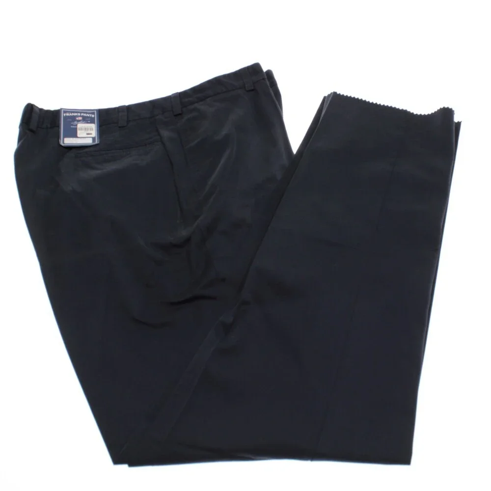 Frank's Pants NWT Chinos / Casual Pants Size 44 US in Navy Blue 100% Cotton